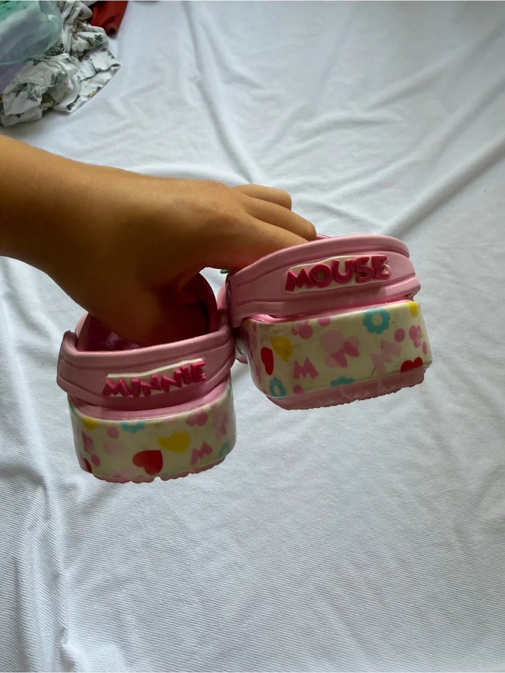 CROCS Pink Kids Clog Sandals with Character Charms